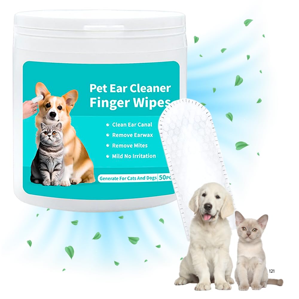 Pet Finger Wet Wipes – Ear, Teeth, Eyes & Paw Cleaner Pro