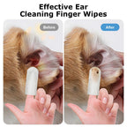 Pet Finger Wet Wipes – Ear, Teeth, Eyes & Paw Cleaner Pro