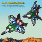 2.4GHz RC Fighter Plane with LED Lights Remote Control