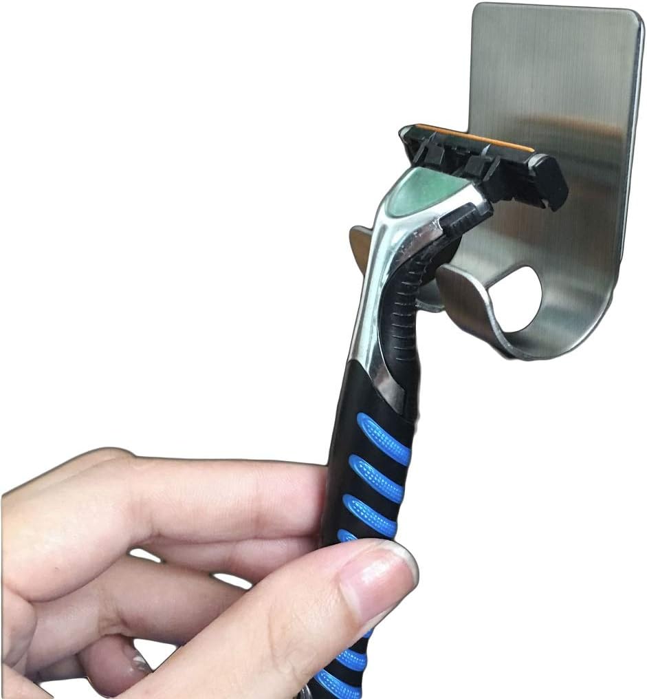 4Pcs Stainless Steel Razor Holder Waterproof Adhesive