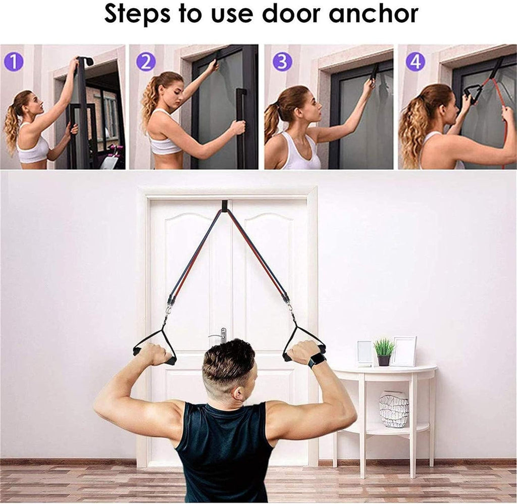 Resistance Bands Set – Handles, Door Anchor & Ankle Strap Kit