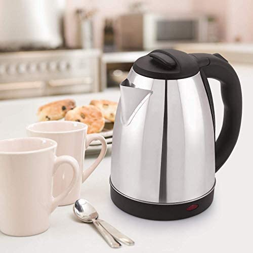 Stainless Steel Electric Kettle – Fast Boil Tea & Coffee 2L