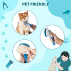 Self-Cleaning Slicker Brush – Dog & Cat Deshedding Tool