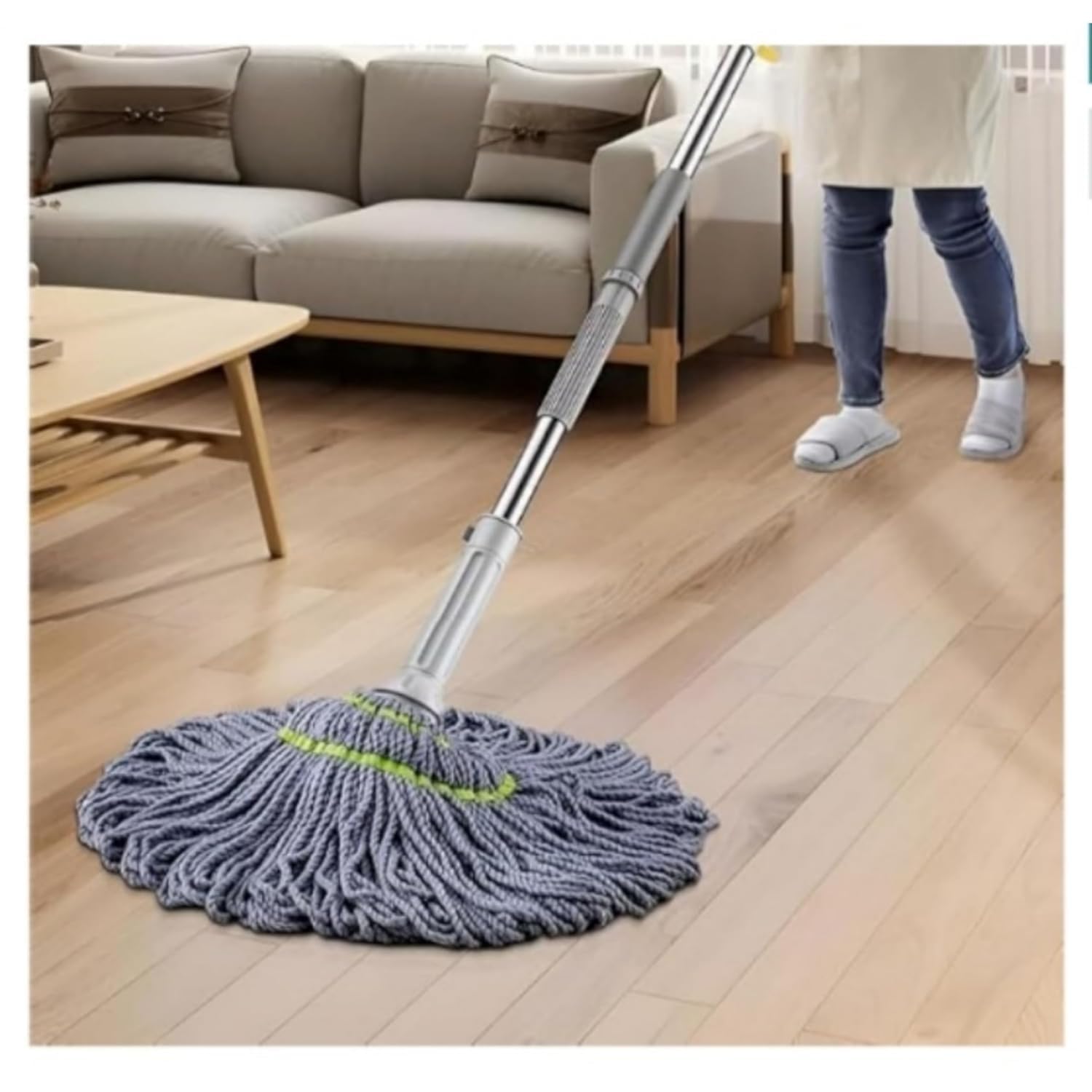 Self-Wringing Twist Mop | 360° Microfiber Floor Cleaner