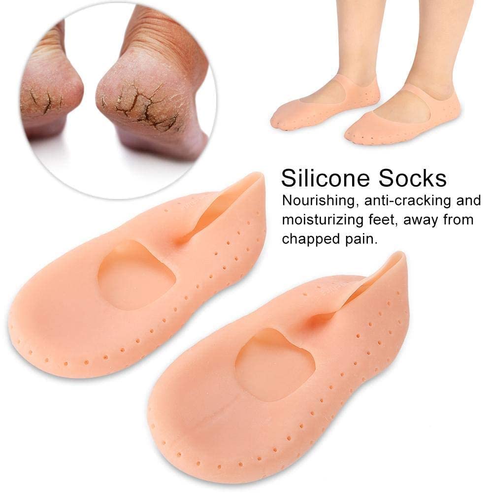 Silicone Full-Length Foot Socks – Soft Moisturizing Heel Care Pro