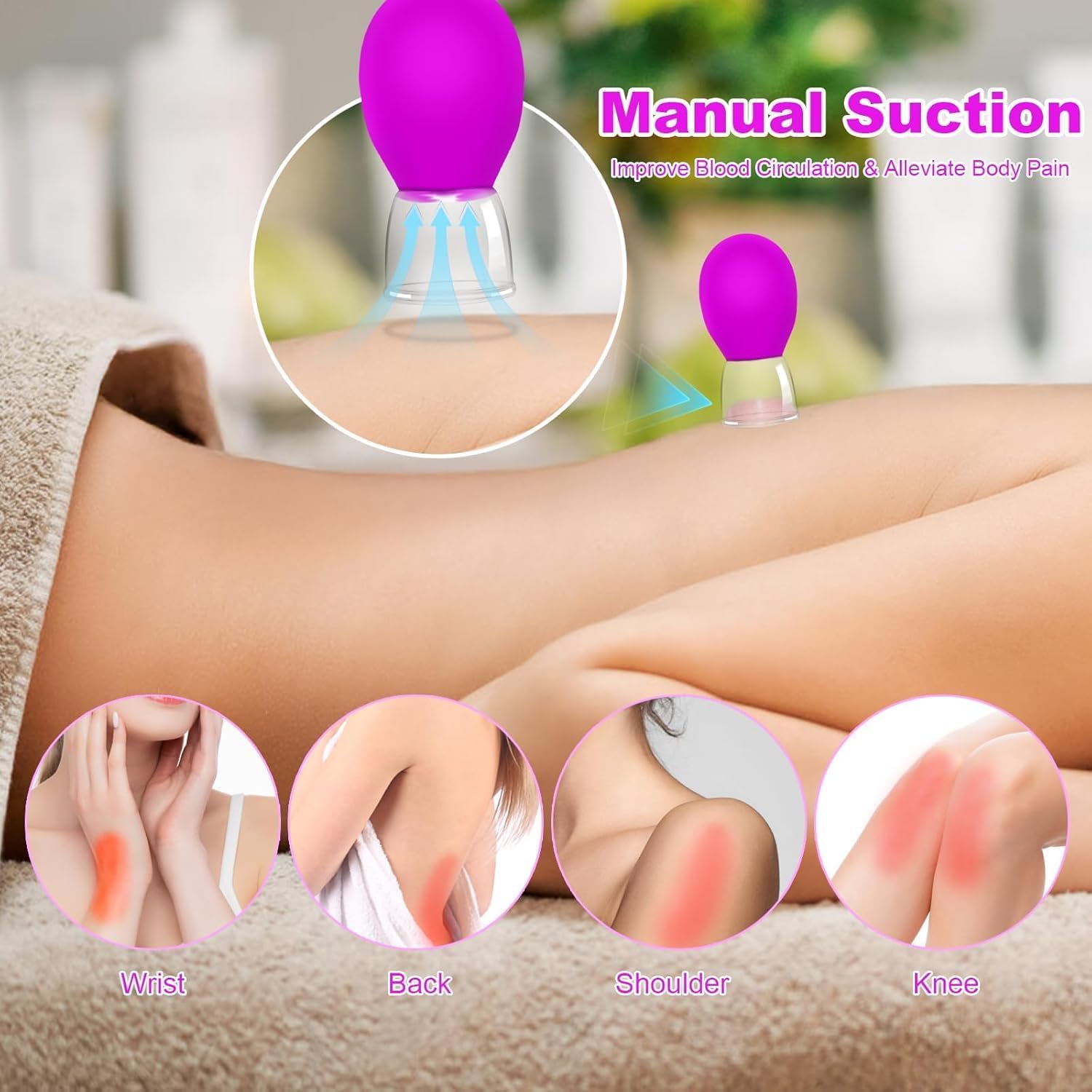 Silicone Facial Cupping Set for Skin Tightening Massage