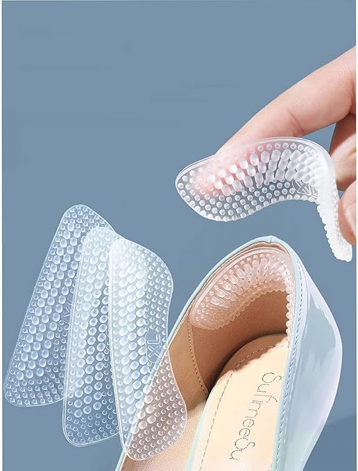 Silicone Heel Pads for Women – Self Adhesive Shoe Comfort Grips