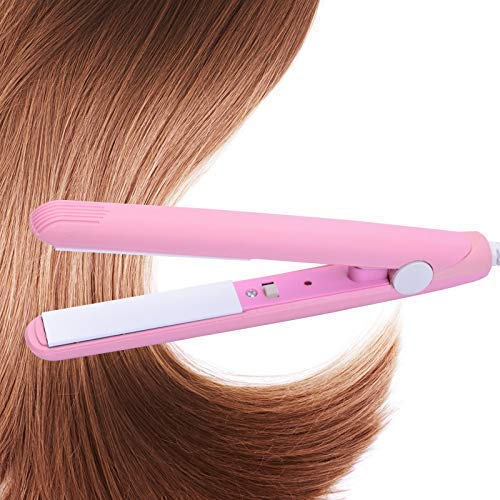 3-in-1 Mini Ceramic Hair Straightener Brush Fast Heat