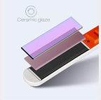 3-in-1 Mini Ceramic Hair Straightener Brush Fast Heat