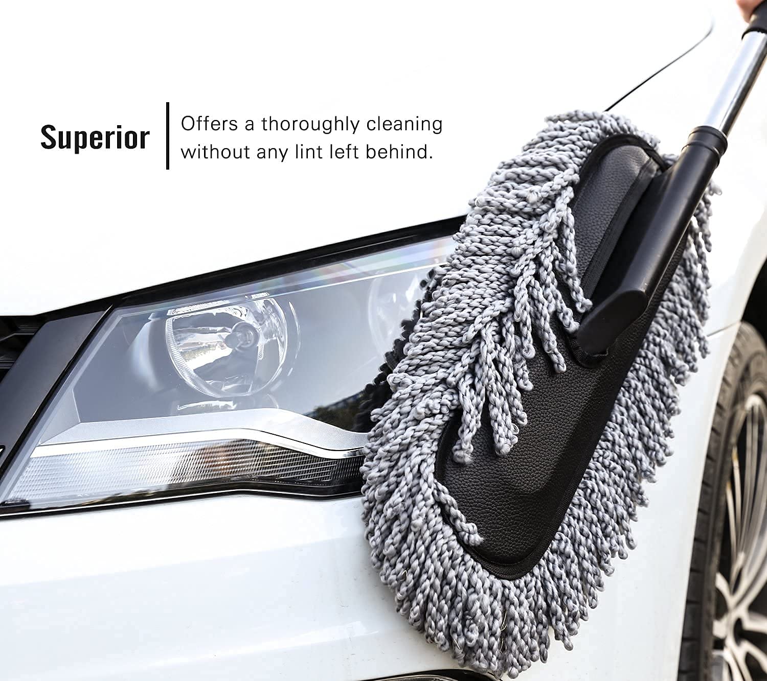 Microfiber Flexible Duster with Extendable Handle