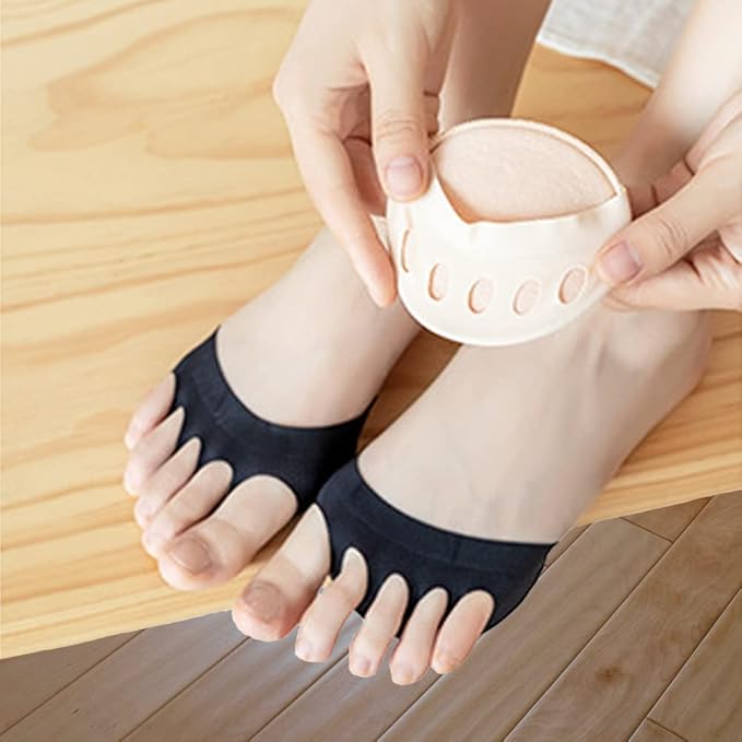 Toe Topper forefeet Pads – Non-Slip Five Finger Covers
