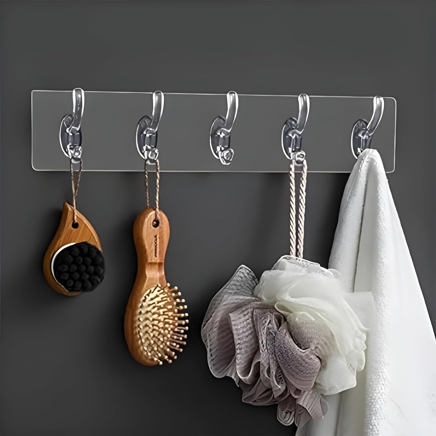 6-in-1 Heavy Duty Self-Adhesive Wall Hook Sticker