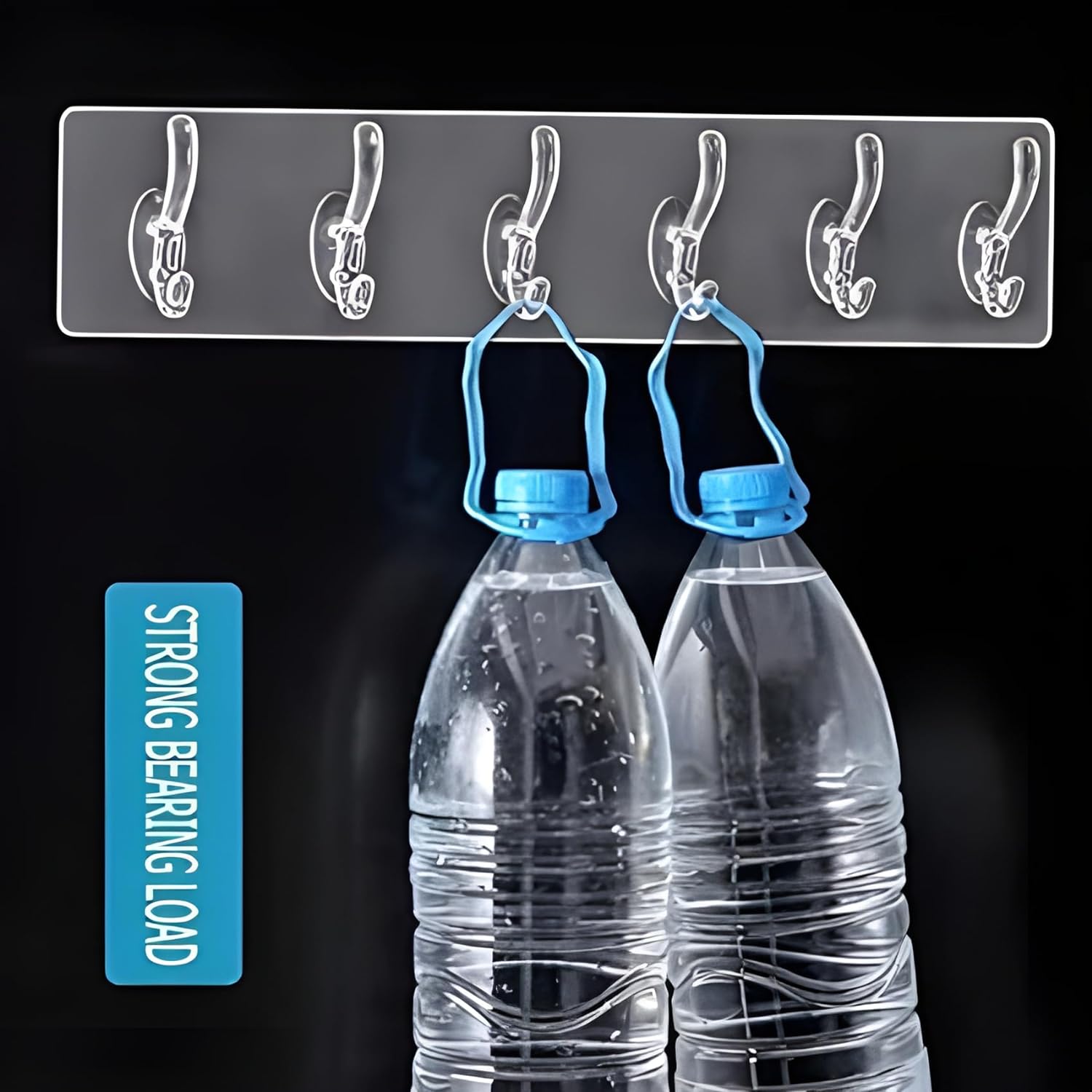 6-in-1 Heavy Duty Self-Adhesive Wall Hook Sticker