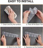 6-in-1 Heavy Duty Self-Adhesive Wall Hook Sticker