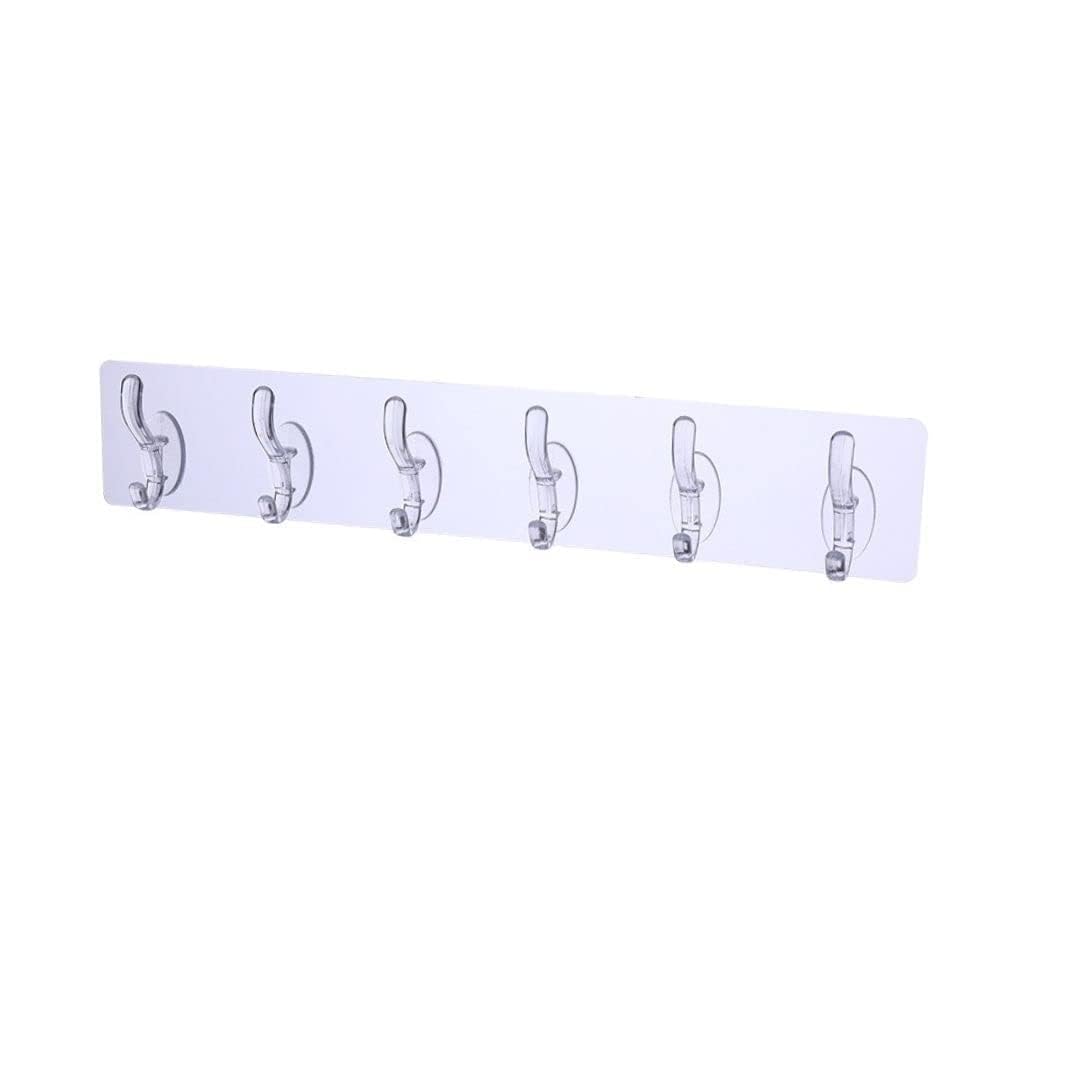 6-in-1 Heavy Duty Self-Adhesive Wall Hook Sticker