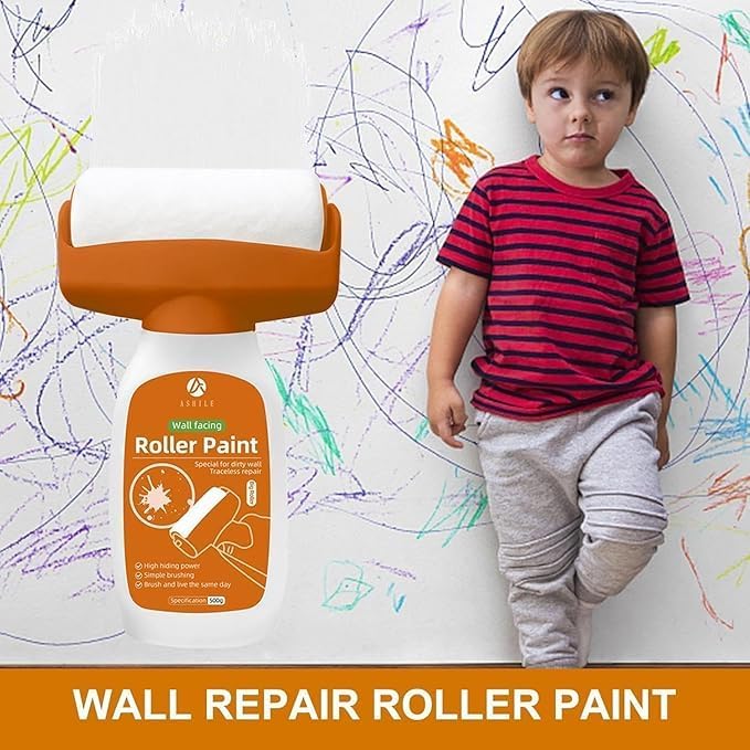 Wall Repair Paint Roller – DIY Crack & Touch-Up Home Tool
