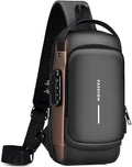 Waterproof Anti-Theft Sling Bag with USB Port Lock