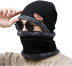 Winter Beanie Hat & Scarf Set Warm Knit Fashion for Men & Women