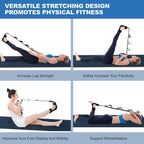 Yoga Leg Stretch Strap – 5-Loop Foot Stretcher for Therapy