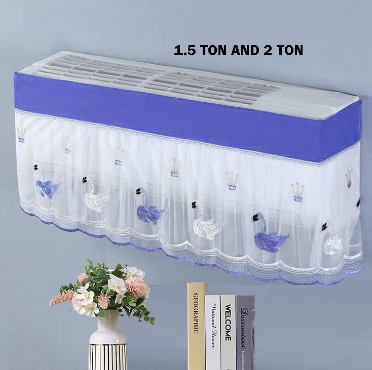 Embroidered Split AC Cover 1-1.5 Ton Dustproof Designer