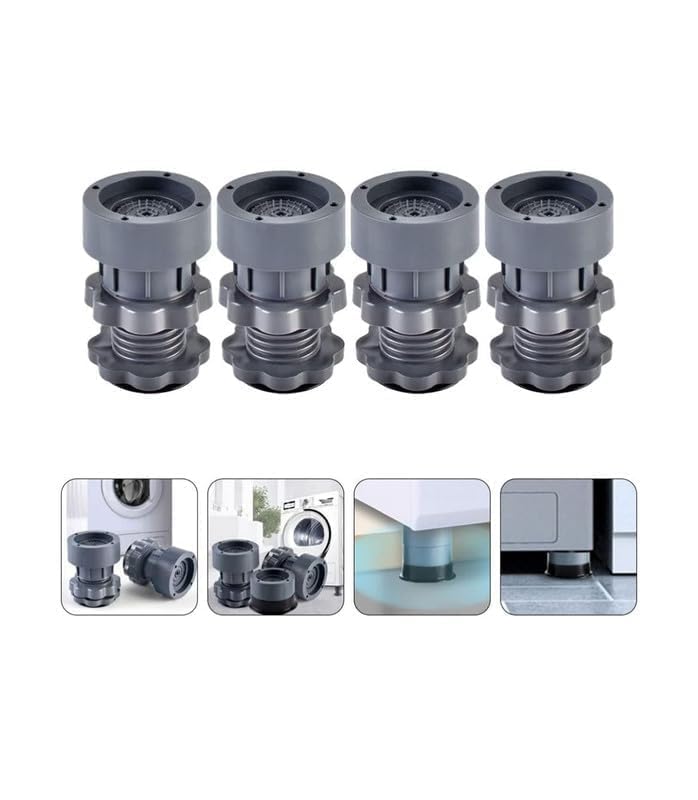 Adjustable Washing Machine Pads – Anti-Walk Rubber Feet Set 4