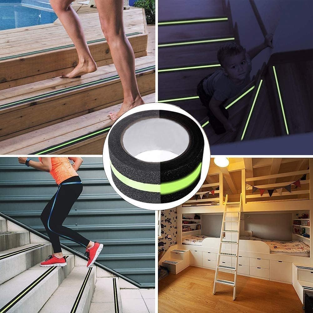 Glow in Dark Anti Slip Stair Tape 2in x16ft Grip