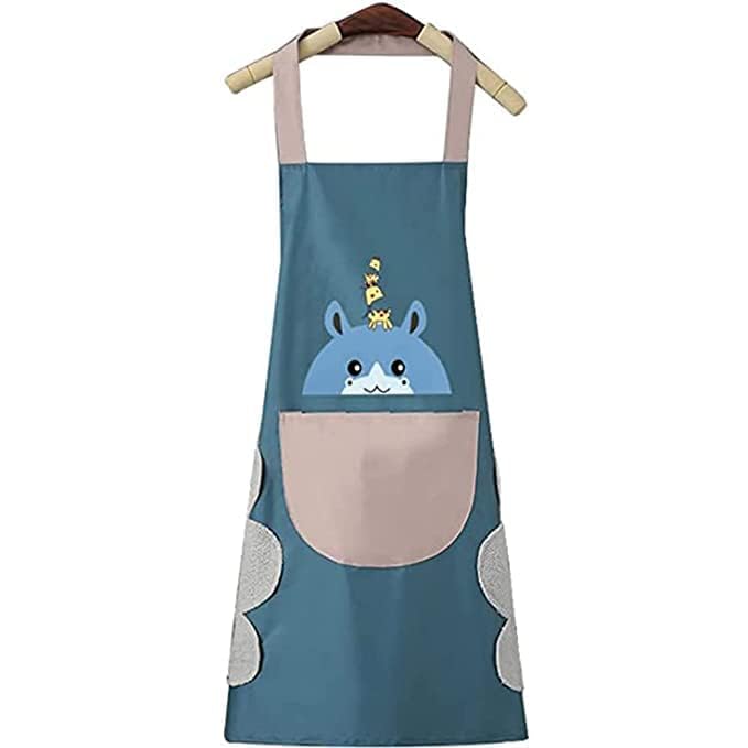 Waterproof Kitchen Apron with Pocket Hand Towel