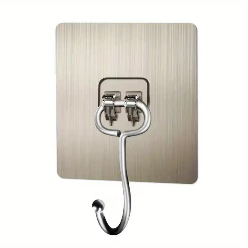 Self Adhesive Hook 10kg Waterproof Rustproof Gold