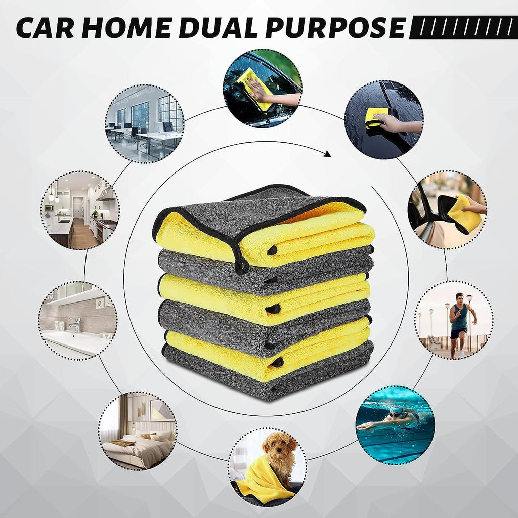 Heavy Microfiber Car Cleaning Cloth Lint-Free 40x40cm