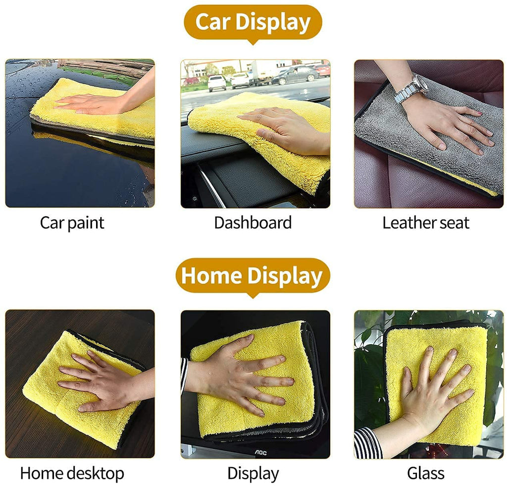 Heavy Microfiber Car Cleaning Cloth Lint-Free 40x40cm