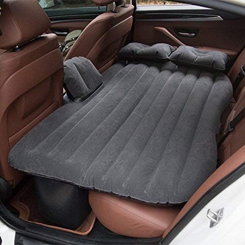 Car Inflatable Back Seat Bed with Pump Black