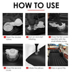 Car Inflatable Back Seat Bed with Pump Black