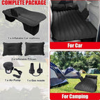 Car Inflatable Back Seat Bed with Pump Black