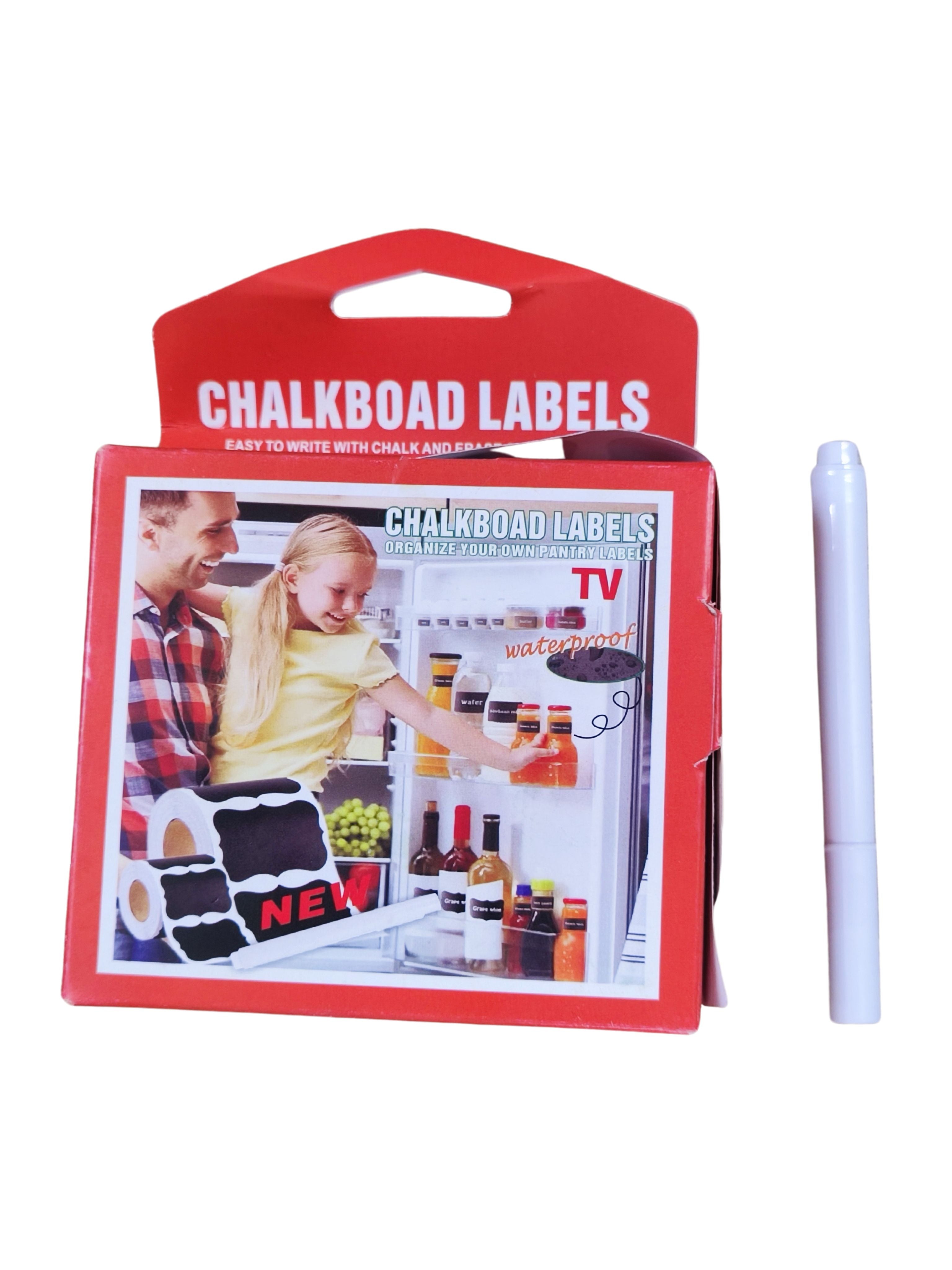 Waterproof Chalkboard Labels Set Reusable Vinyl