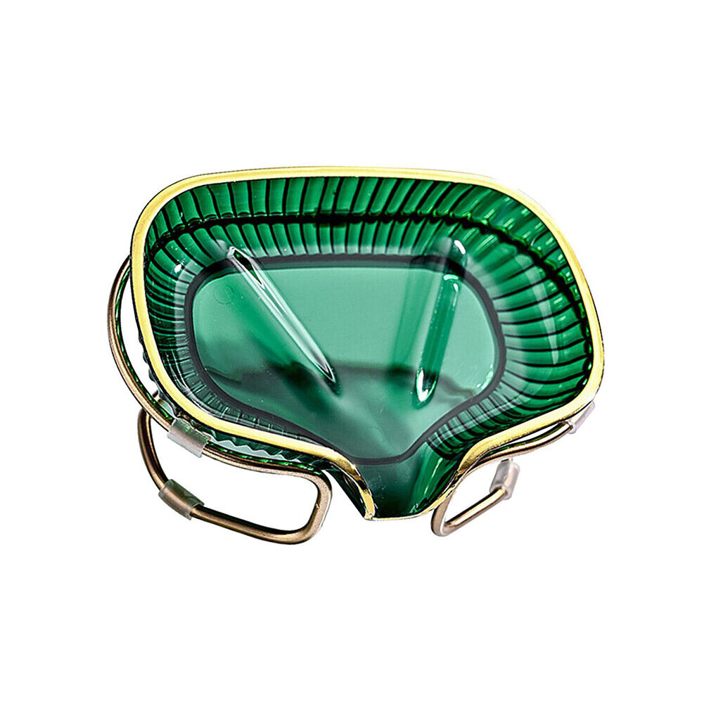 Clam Shape Self-Draining Soap Holder Metal Frame