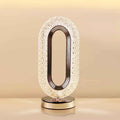 Crystal Touch Table Lamp Gold USB Rechargeable LED