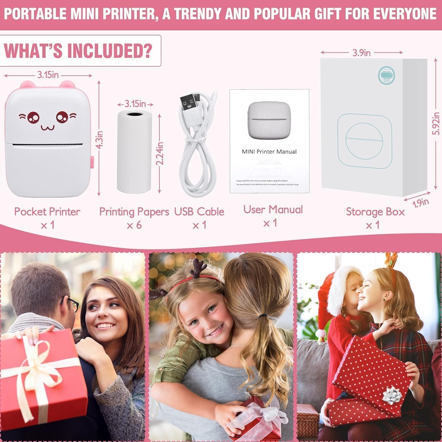 Portable Mini Bluetooth Thermal Printer | Ink-Free Label Maker  ✅ Viral Hashtags: