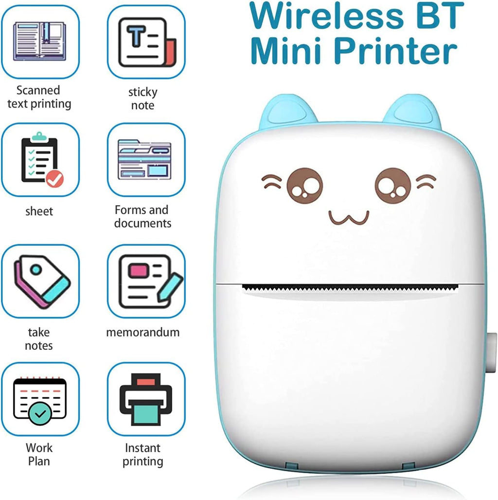 Portable Mini Bluetooth Thermal Printer | Ink-Free Label Maker  ✅ Viral Hashtags: