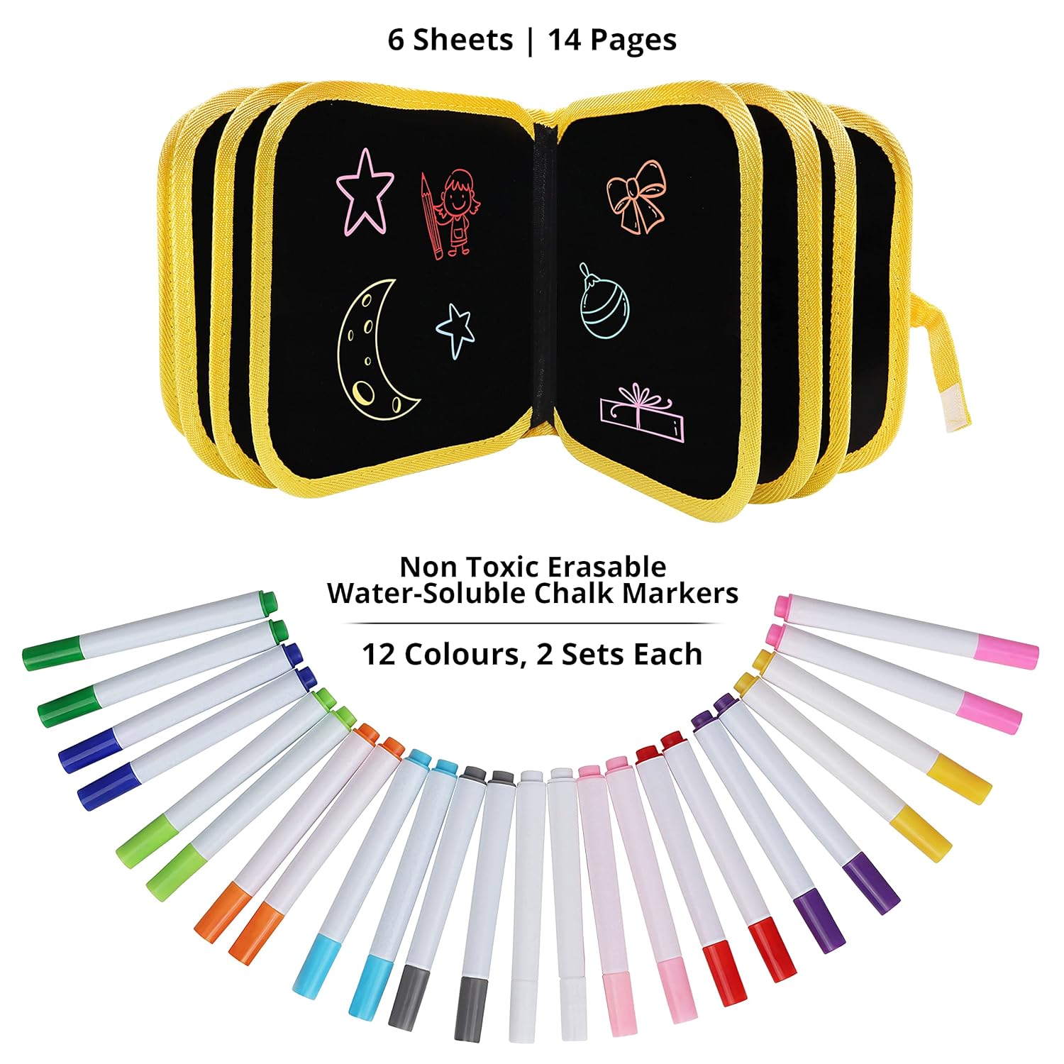 Reusable Erasable Doodle Book for Kids Creative Fun