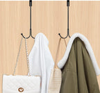 Metal Double Over-Door Hooks | Pack of 2 Heavy-Duty Hangers