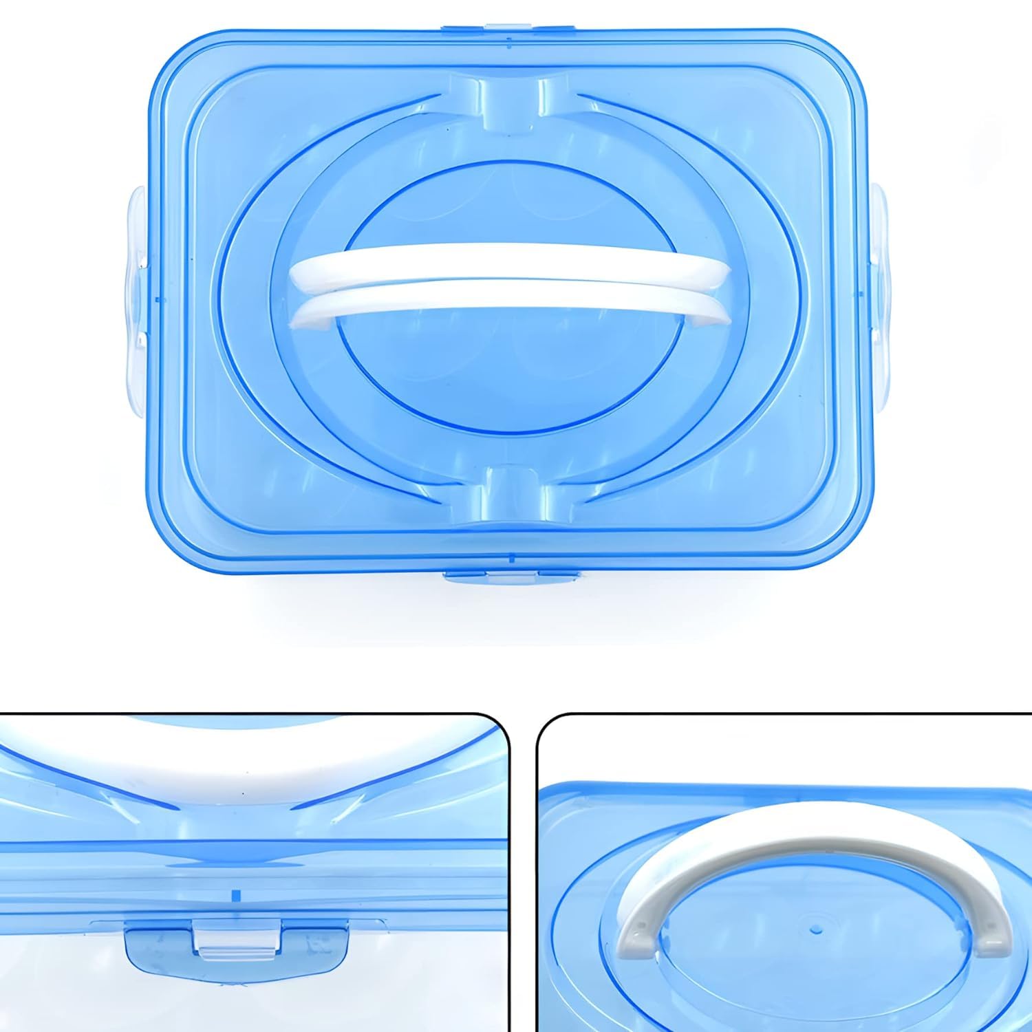 24 Grid Egg Storage Box 2 Layer Fridge Tray