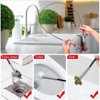 160cm Drain Pipe Cleaner – Flexible Hair Catching Sink Tool