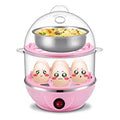 Electric 2-Layer Egg Boiler & Steamer | Cook 14 Eggs Fast