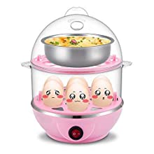 Electric 2-Layer Egg Boiler & Steamer | Cook 14 Eggs Fast