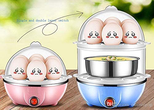 Electric 2-Layer Egg Boiler & Steamer | Cook 14 Eggs Fast