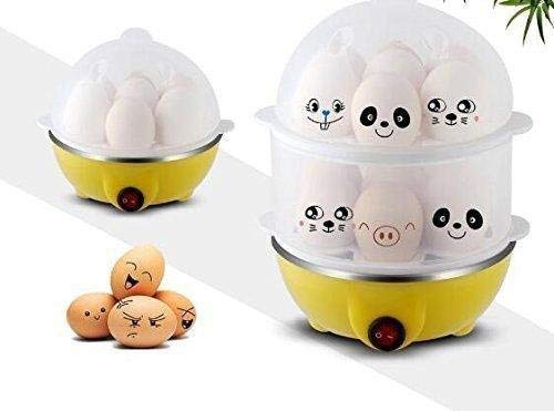 Electric 2-Layer Egg Boiler & Steamer | Cook 14 Eggs Fast