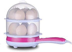 2 in 1 Electric Egg Boiler Fry Pan 14 Egg Cooker