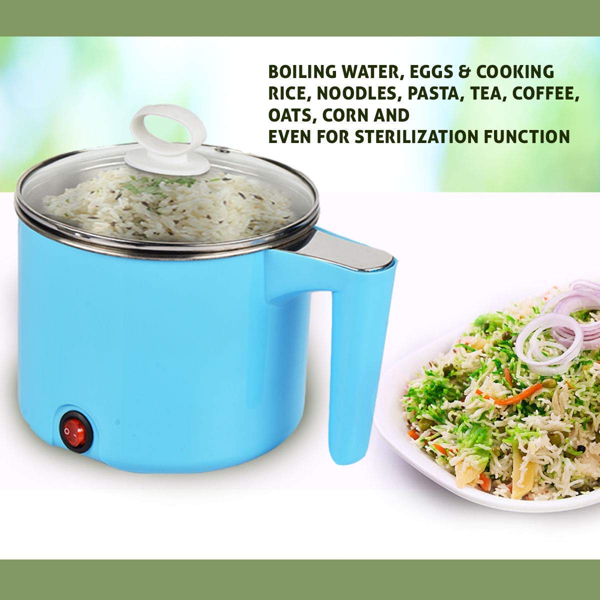1.8L Electric Mini Cooker Kettle Multi Cook Pot