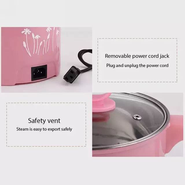 1.8L Electric Mini Cooker Kettle Multi Cook Pot