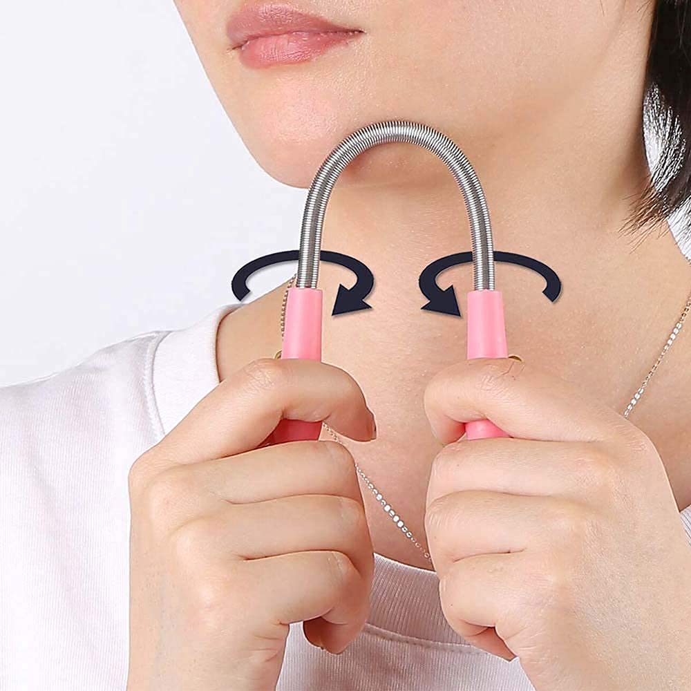 Facial Hair Remover Spring Epilator Kit for Women
